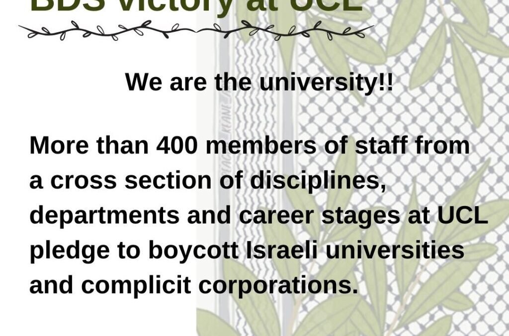 Staff launch BDS pledge